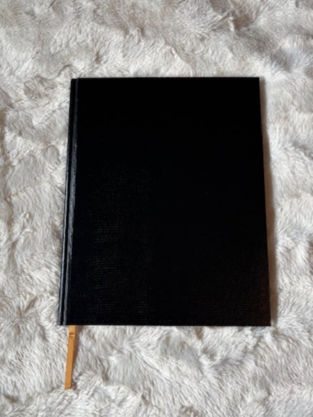 Blueline Black Hardcover Notebook Journal 150 Lined Pages Ribbon Bookmark New